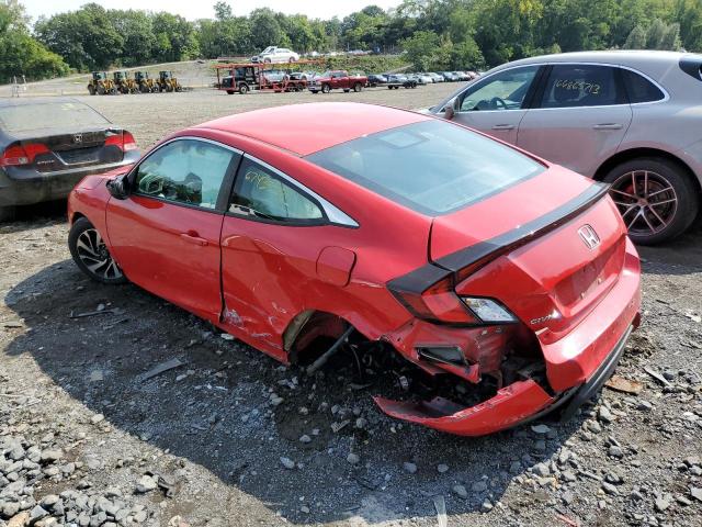 2HGFC4A54HH301513 - 2017 HONDA CIVIC LX RED photo 2