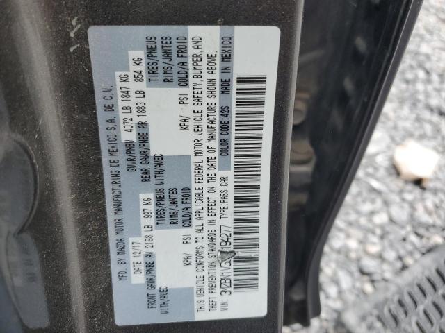 3MZBN1V33JM194277 - 2018 MAZDA 3 TOURING GRAY photo 12