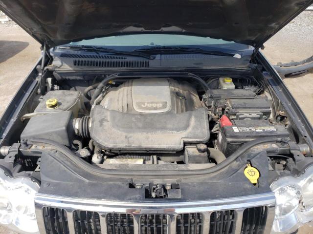 1J8HR58257C701355 - 2007 JEEP GRAND CHER LIMITED GRAY photo 12