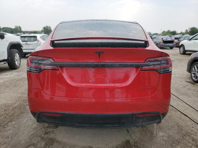 5YJXCAE2XLF264936 - 2020 TESLA MODEL X 红色 照片 6