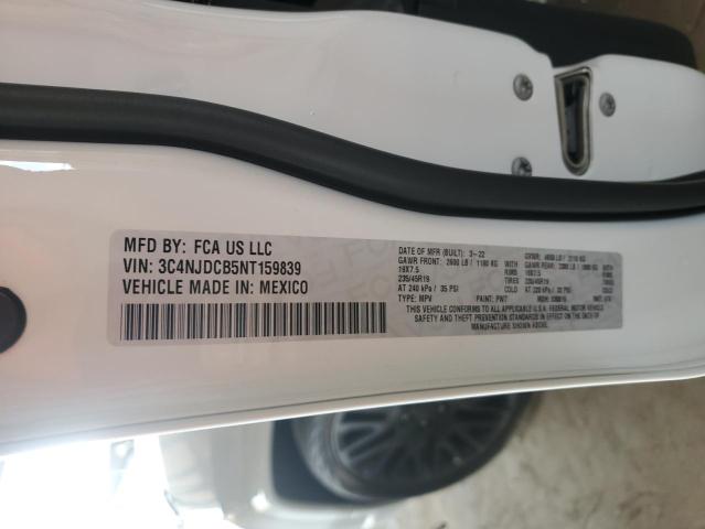 3C4NJDCB5NT159839 - 2022 JEEP COMPASS LIMITED Weiß Foto 13