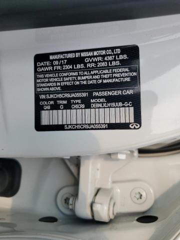 SJKCH5CR9JA055391 - 2018 INFINITI QX30 BASE WHITE photo 12