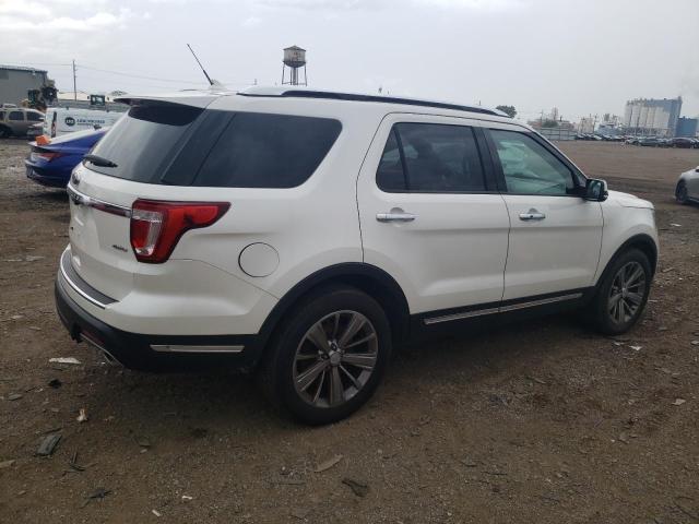 1FM5K8F85JGA77639 - 2018 FORD EXPLORER LIMITED Ақ фото 3