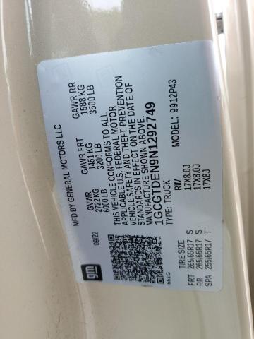 1GCGTDEN9N1292749 - 2022 CHEVROLET COLORADO Z71 BEIGE photo 13