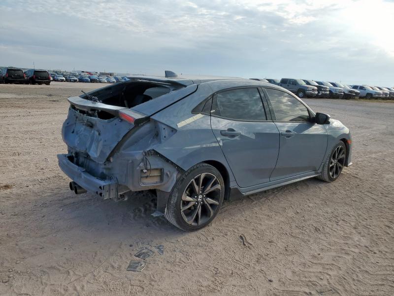 SHHFK7H99KU226055 - 2019 HONDA CIVIC SPORT TOURING GRAY photo 3