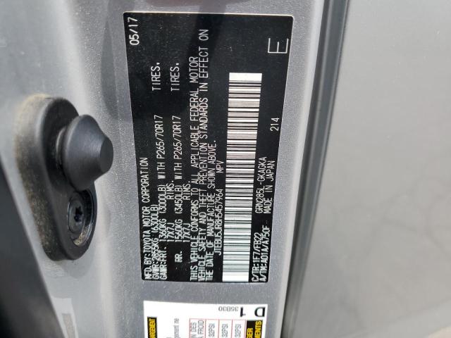 JTEBU5JR8H5457964 - 2017 TOYOTA 4RUNNER SR5/SR5 PREMIUM Srebrny zdjęcie 13