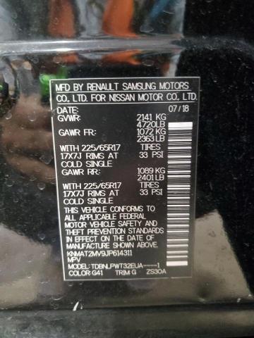 KNMAT2MV9JP614311 - 2018 NISSAN ROGUE S შავი ფოტო 14