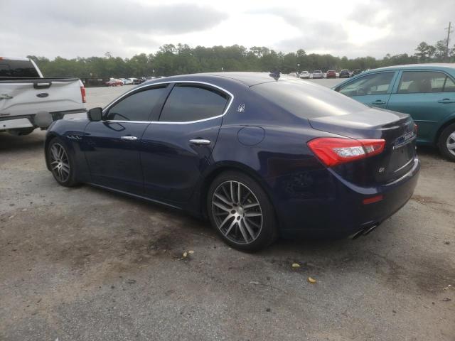 ZAM57RTA7E1094417 - 2014 MASERATI GHIBLI S BLUE photo 2