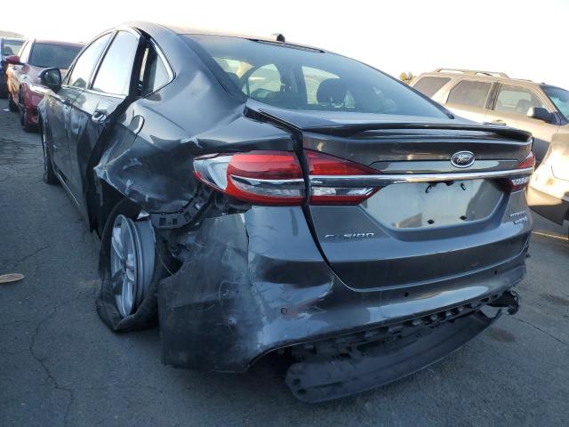 3FA6P0RU3JR187995 - 2018 FORD FUSION TITANIUM/PLATINUM HEV GRAY photo 2