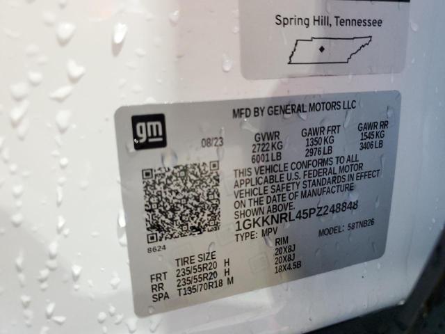 1GKKNRL45PZ248848 - 2023 GMC ACADIA SLE WHITE photo 14
