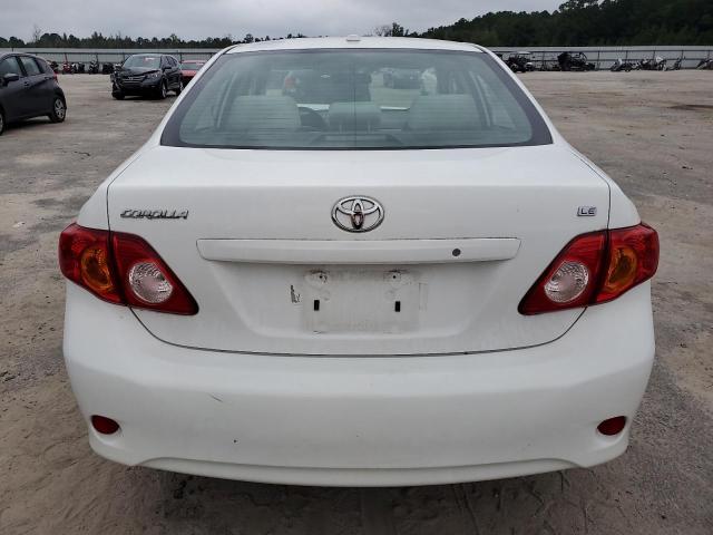 JTDBL40E99J001948 - 2009 TOYOTA COROLLA BASE WHITE photo 6