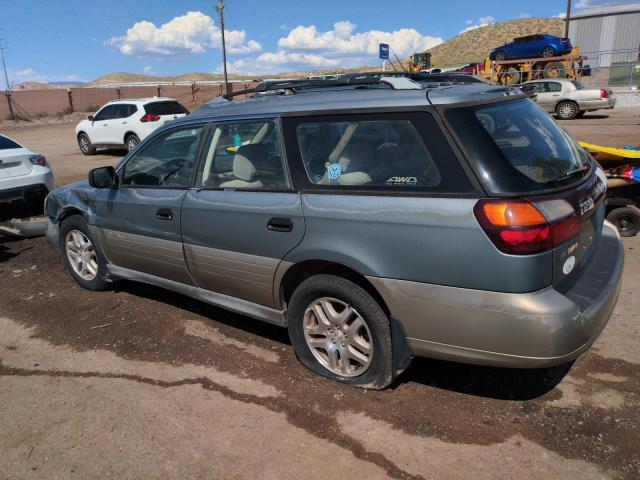 4S3BH665627633457 - 2002 SUBARU LEGACY OUTBACK Zielony zdjęcie 2