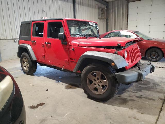 1C4BJWDG2FL749325 - 2015 JEEP WRANGLER U SPORT Rouge photo 4