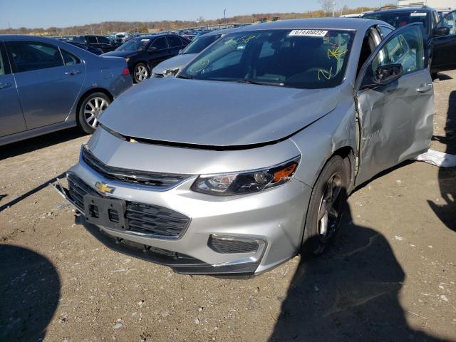 1G1ZB5ST8HF130681 - 2017 CHEVROLET MALIBU LS SILVER photo 2