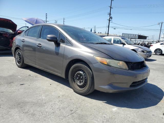 19XFB2F58CE304014 - 2012 HONDA CIVIC LX Մոխրագույն լուսանկար 4