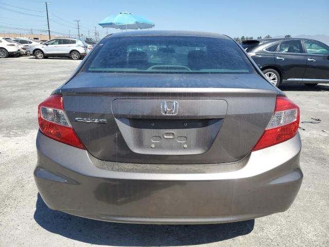 19XFB2F58CE304014 - 2012 HONDA CIVIC LX Մոխրագույն լուսանկար 6