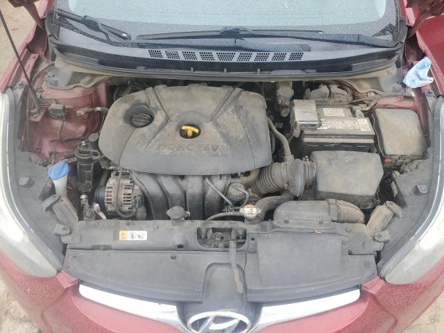 5NPDH4AE1EH542469 - 2014 HYUNDAI ELANTRA SE RED photo 11