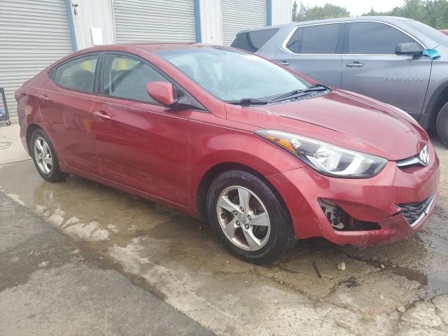 5NPDH4AE1EH542469 - 2014 HYUNDAI ELANTRA SE RED photo 4