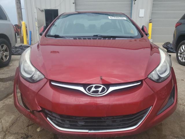 5NPDH4AE1EH542469 - 2014 HYUNDAI ELANTRA SE RED photo 5