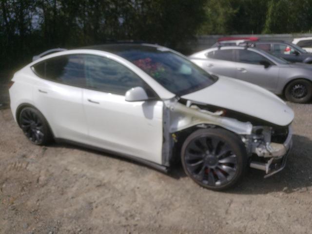 7SAYGDEF3NF560996 - 2022 TESLA MODEL Y WHITE photo 4