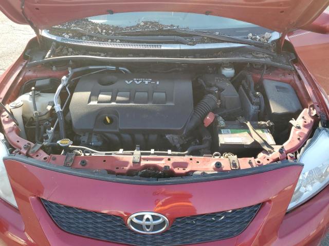 2T1BU40E79C177311 - 2009 TOYOTA COROLLA BASE RED photo 11