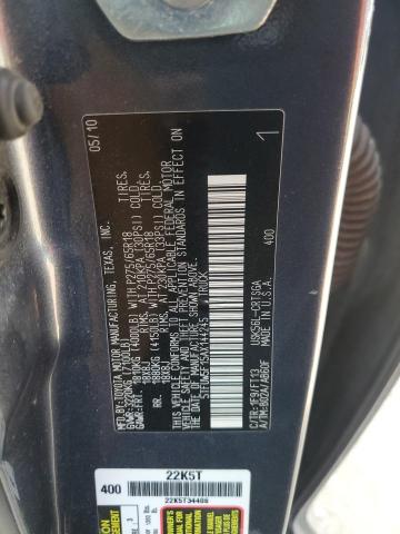 5TFUW5F15AX144245 - 2010 TOYOTA TUNDRA DOUBLE CAB SR5 GRAY photo 12