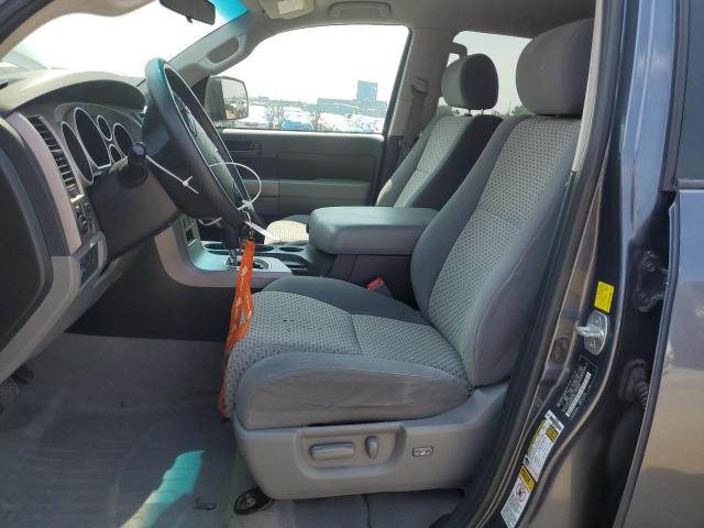 5TFUW5F15AX144245 - 2010 TOYOTA TUNDRA DOUBLE CAB SR5 GRAY photo 7