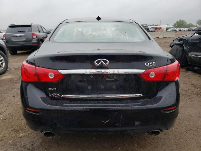 JN1BV7AR7FM411058 - 2015 INFINITI Q50 BASE BLACK photo 6