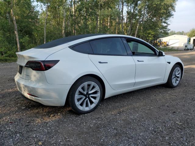 5YJ3E1EB8NF271444 - 2022 TESLA MODEL 3 Weiß Foto 3