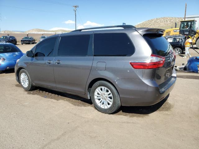 5TDYZ3DC0HS896257 - 2017 TOYOTA SIENNA XLE CHARCOAL photo 2