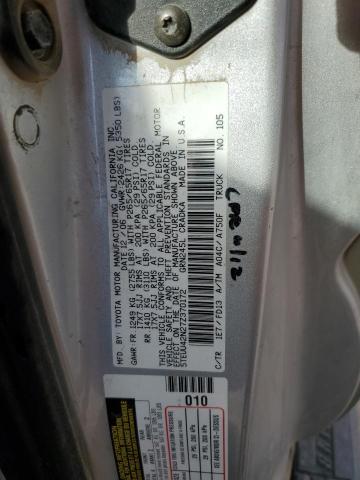 5TEUU42N27Z370172 - 2007 TOYOTA TACOMA ACCESS CAB Күміс фото 12