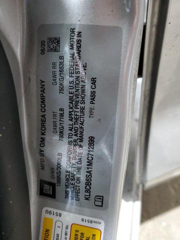 KL8CB6SA1MC712899 - 2021 CHEVROLET SPARK LS SILVER photo 12