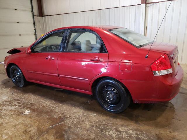 KNAFE222995665773 - 2009 KIA SPECTRA EX RED photo 2