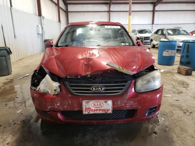 KNAFE222995665773 - 2009 KIA SPECTRA EX RED photo 5