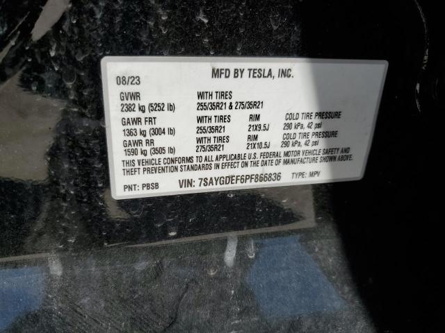 7SAYGDEF6PF866836 - 2023 TESLA MODEL Y Qara foto 14