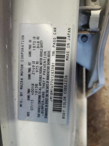 JM1BM1U77G1283981 - 2016 MAZDA 3 SPORT WHITE photo 13