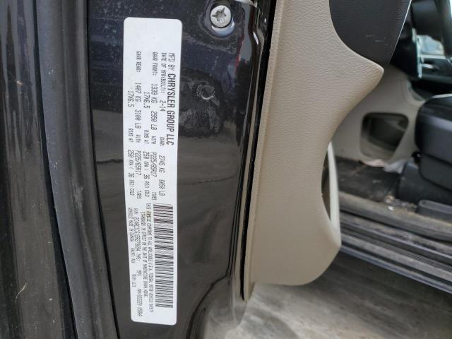 2C4RC1CG1ER279694 - 2014 CHRYSLER TOWN & COU TOURING L BLACK photo 13