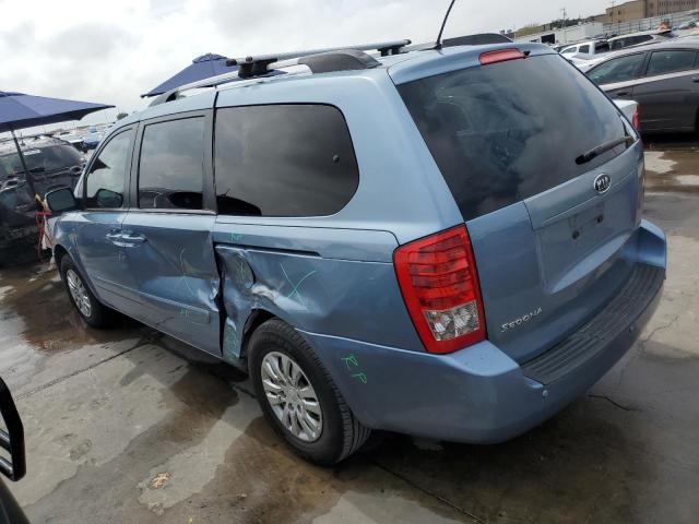 KNDMG4C74C6477674 - 2012 KIA SEDONA LX BLUE photo 2