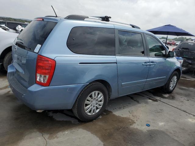 KNDMG4C74C6477674 - 2012 KIA SEDONA LX BLUE photo 3