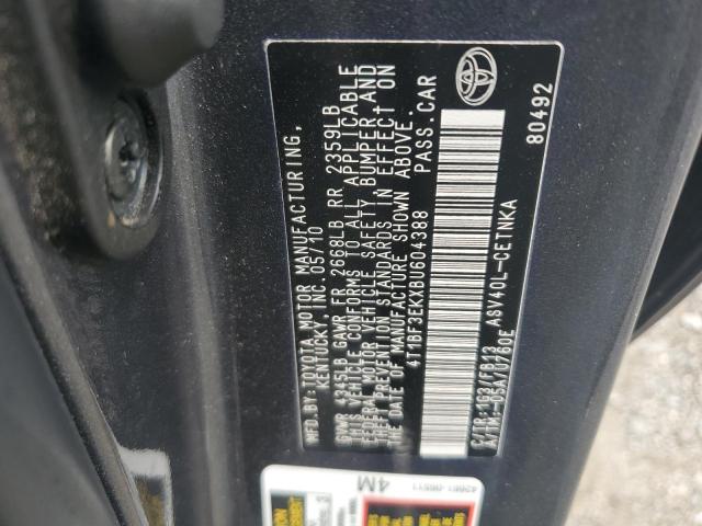 4T1BF3EKXBU604388 - 2011 TOYOTA CAMRY BASE GRAY photo 12