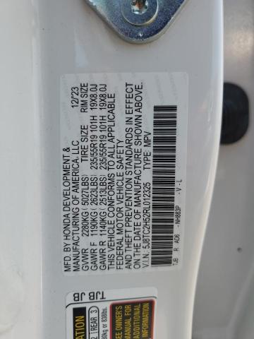 5J8TC2H52RL012325 - 2024 ACURA RDX TECHNOLOGY WHITE photo 12