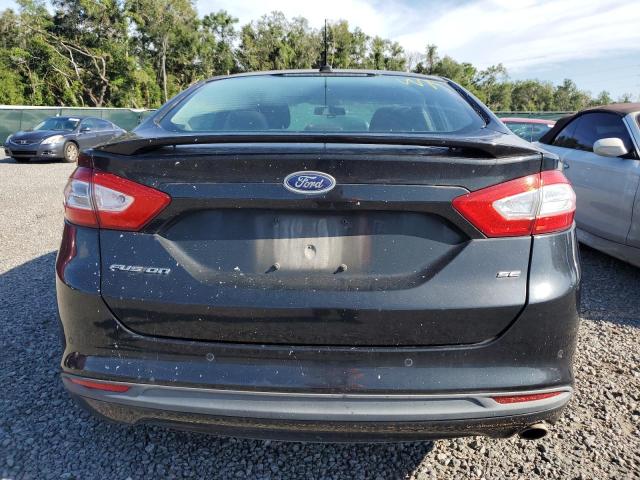 3FA6P0H77DR253139 - 2013 FORD FUSION SE BLACK photo 6