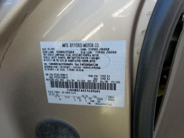 1LNHM87A45Y639684 - 2005 LINCOLN LS Qızıl foto 13