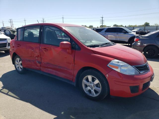 3N1BC1CP6CK804835 - 2012 NISSAN VERSA S RED photo 4