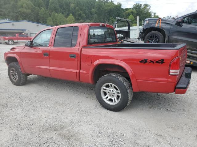 1D7HG38N24S672108 - 2004 DODGE DAKOTA QUAD SPORT RED photo 2