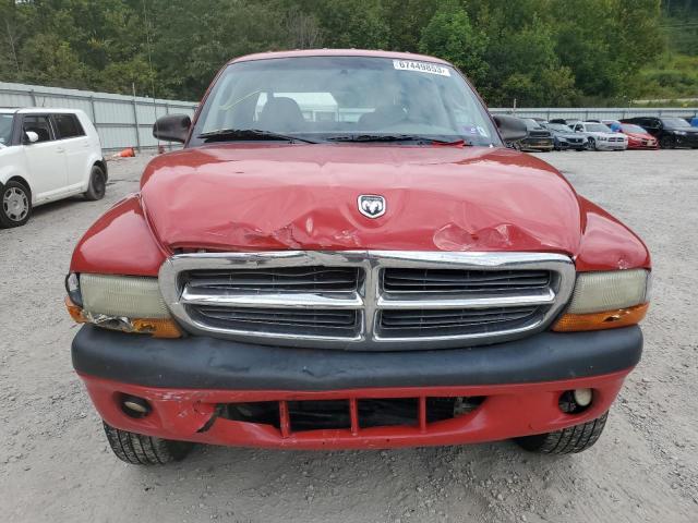 1D7HG38N24S672108 - 2004 DODGE DAKOTA QUAD SPORT RED photo 5