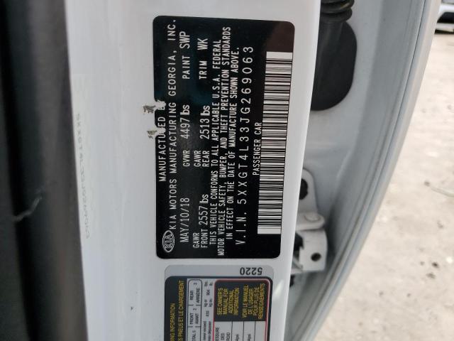 5XXGT4L33JG269063 - 2018 KIA OPTIMA LX WHITE photo 12