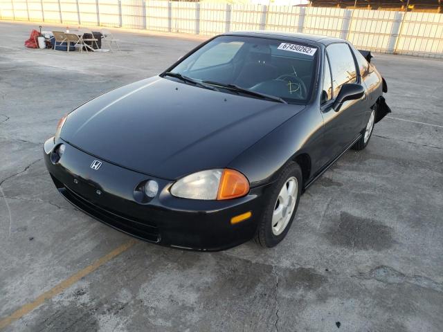 JHMEH6262PS015129 - 1993 HONDA CIVIC DEL SOL SI BLACK photo 1