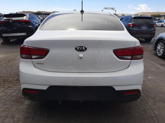 3KPA24AD9LE321344 - 2020 KIA RIO LX WHITE photo 6