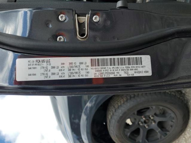 1C6RR7LM7GS303948 - 2016 RAM 1500 SLT CHARCOAL photo 12